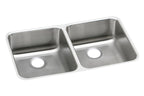 Elkay Tarja Lustertone® Classic Acero Inoxidable 31-1/4" x 20-1/2" x 4-7/8" Offset de Dos Tazones ADA Bajo Cubierta — vista de producto