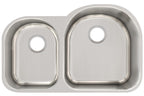 Elkay Tarja Lustertone® Classic Acero Inoxidable 31-1/4" x 20" x 10" Offset 40/60 de Dos Tazones Bajo Cubierta — vista de producto