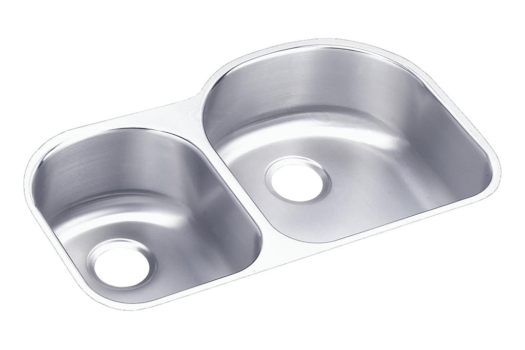 Elkay Tarja Lustertone® Classic Acero Inoxidable 31-1/4" x 20" x 7-1/2" Offset 40/60 de Dos Tazones Bajo Cubierta — vista de producto