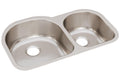 Elkay Tarja Lustertone® Classic Acero Inoxidable 31-1/4" x 20" x 7-1/2" Offset 60/40 de Dos Tazones Bajo Cubierta — vista de producto