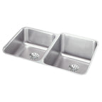 Elkay Tarja Lustertone® Classic Acero Inoxidable 31-1/4" x 20-1/2" x 9-7/8" Offset 60/40 Bowl Bajo Cubierta con Perfect Drain® — vista de producto