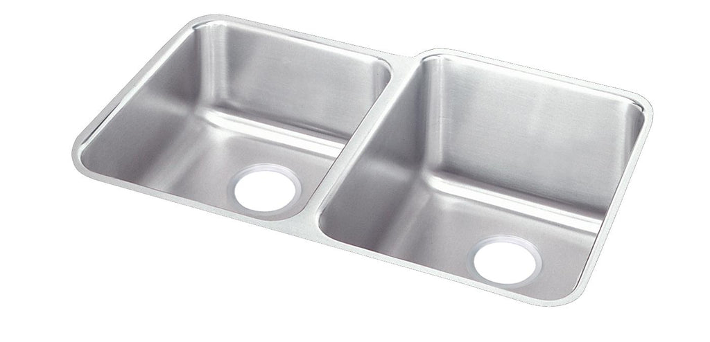 Elkay Tarja Lustertone® Classic Acero Inoxidable 31-1/4" x 20-1/2" x 9-7/8" Offset 40/60 de Dos Tazones Bajo Cubierta (Kit) — vista de producto