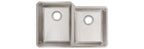Elkay Tarja Lustertone Iconix® Calibre 18 Acero Inoxidable 31-1/4" x 20-1/2" x 9" de Dos Tazones Bajo Cubierta with Right Small Bowl — vista de producto