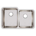 Elkay Tarja Lustertone® Classic Acero Inoxidable 31-1/4" x 20-1/2" x 9-7/8" Offset de Dos Tazones Bajo Cubierta — vista de producto
