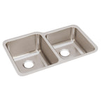 Elkay Tarja Lustertone® Classic Acero Inoxidable 31-1/4" x 20-1/2" x 9-7/8" Offset de Dos Tazones Bajo Cubierta — vista de producto