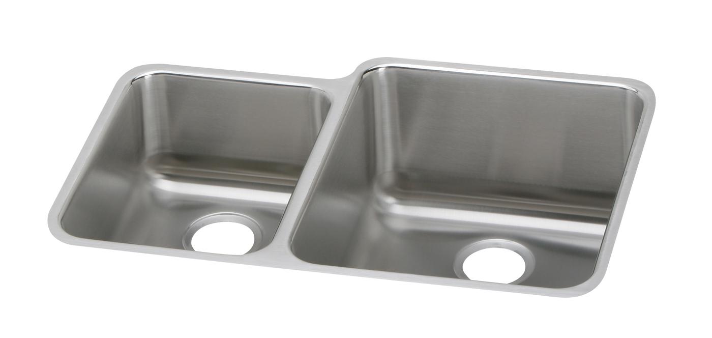 Elkay Tarja Lustertone® Classic Acero Inoxidable 30-3/4" x 21" x 9-7/8" Offset 40/60 de Dos Tazones Bajo Cubierta — vista de producto