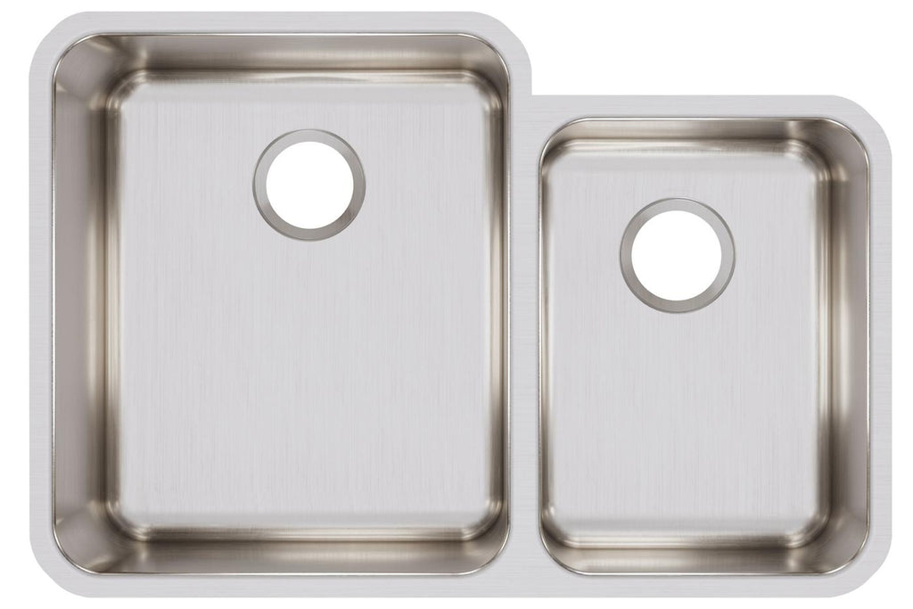 Elkay Tarja Lustertone® Classic Acero Inoxidable 30-3/4" x 21" x 9-7/8" Offset 60/40 de Dos Tazones Bajo Cubierta — vista de producto