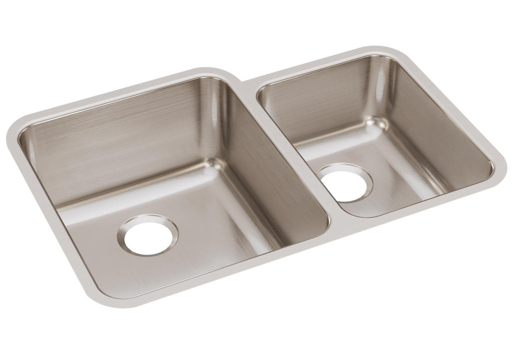 Elkay Tarja Lustertone® Classic Acero Inoxidable 30-3/4" x 21" x 9-7/8" Offset 60/40 de Dos Tazones Bajo Cubierta — vista de producto