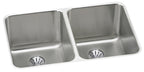 Elkay Tarja Lustertone® Classic Acero Inoxidable 31-1/4" x 20" x 7-7/8" de Dos Tazones Iguales Bajo Cubierta — vista de producto