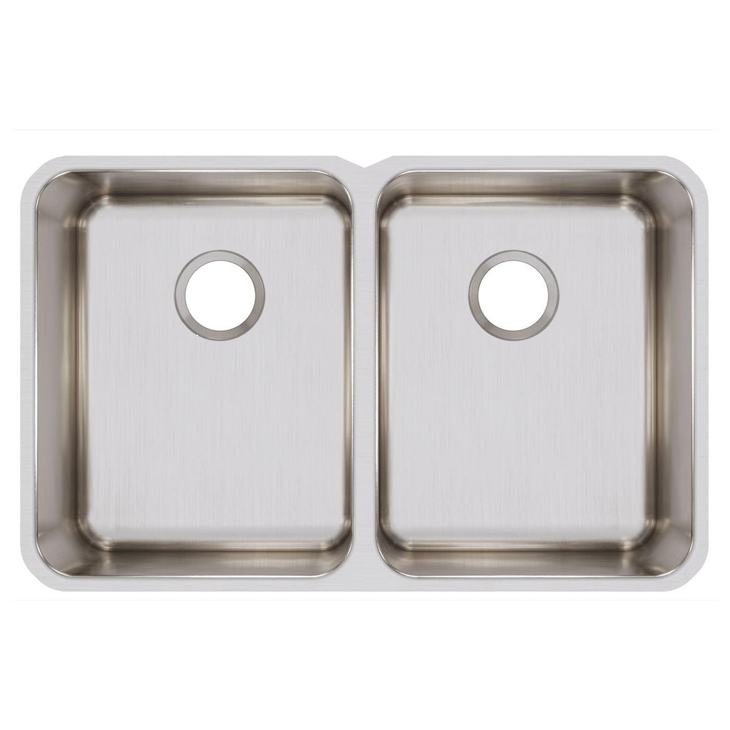 Elkay Tarja Lustertone® Classic Acero Inoxidable 31-1/4" x 20" x 9-7/8" de Dos Tazones Iguales Bajo Cubierta — vista de producto
