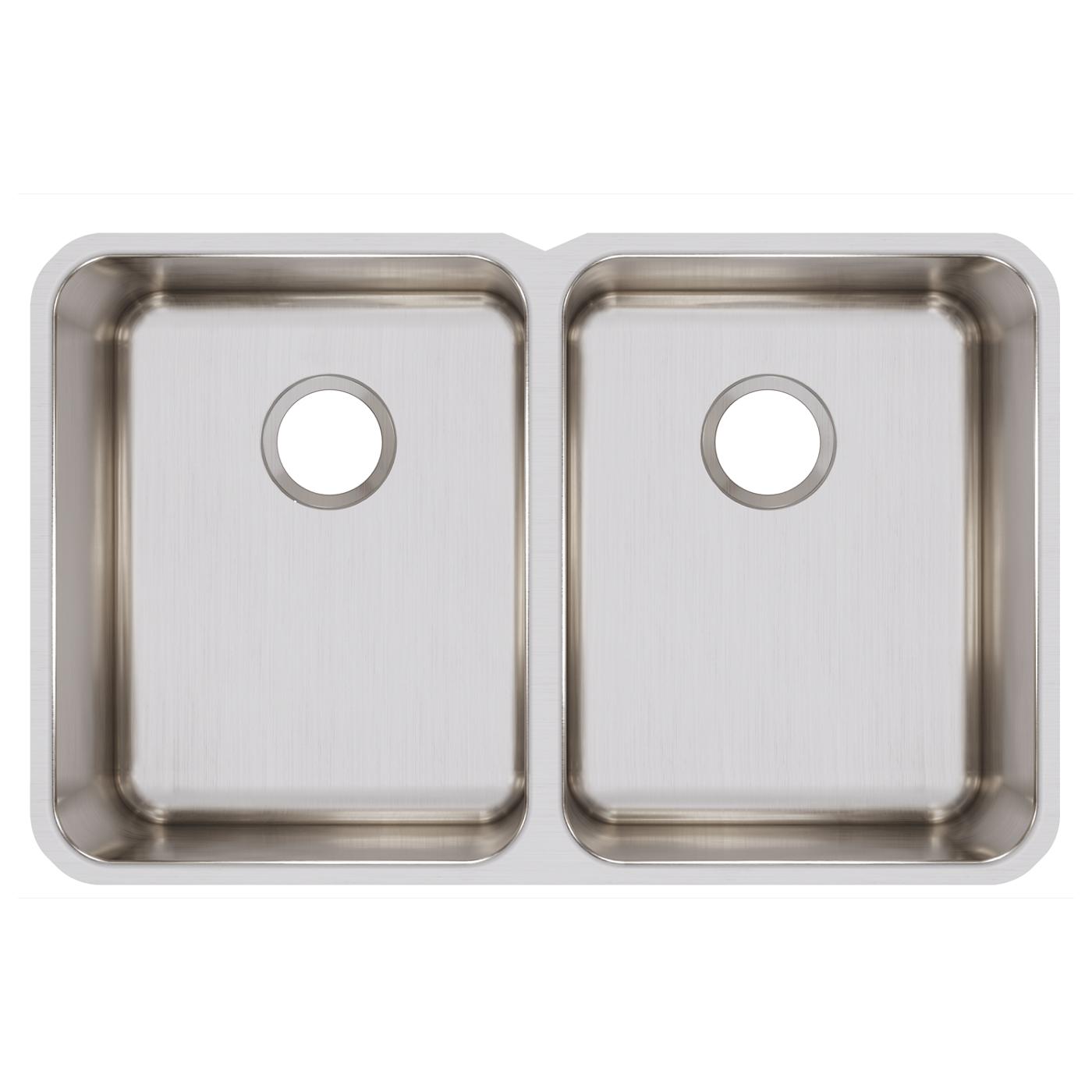 Elkay Tarja Lustertone® Classic Acero Inoxidable 31-1/4" x 20" x 9-7/8" de Dos Tazones Iguales Bajo Cubierta — vista de producto