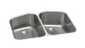 Elkay Tarja Lustertone® Classic Acero Inoxidable 32-3/4" x 20-13/16" x 9" de Dos Tazones Bajo Cubierta con Perfect Drain® — vista de producto