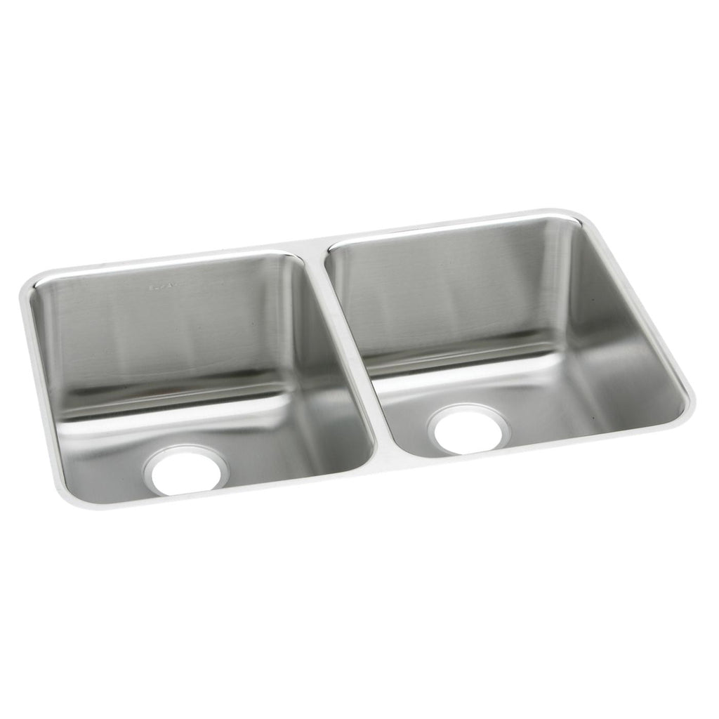 Elkay Tarja Lustertone® Classic Acero Inoxidable 35-3/4" x 18-1/2" x 10" de Dos Tazones Iguales Bajo Cubierta — vista de producto