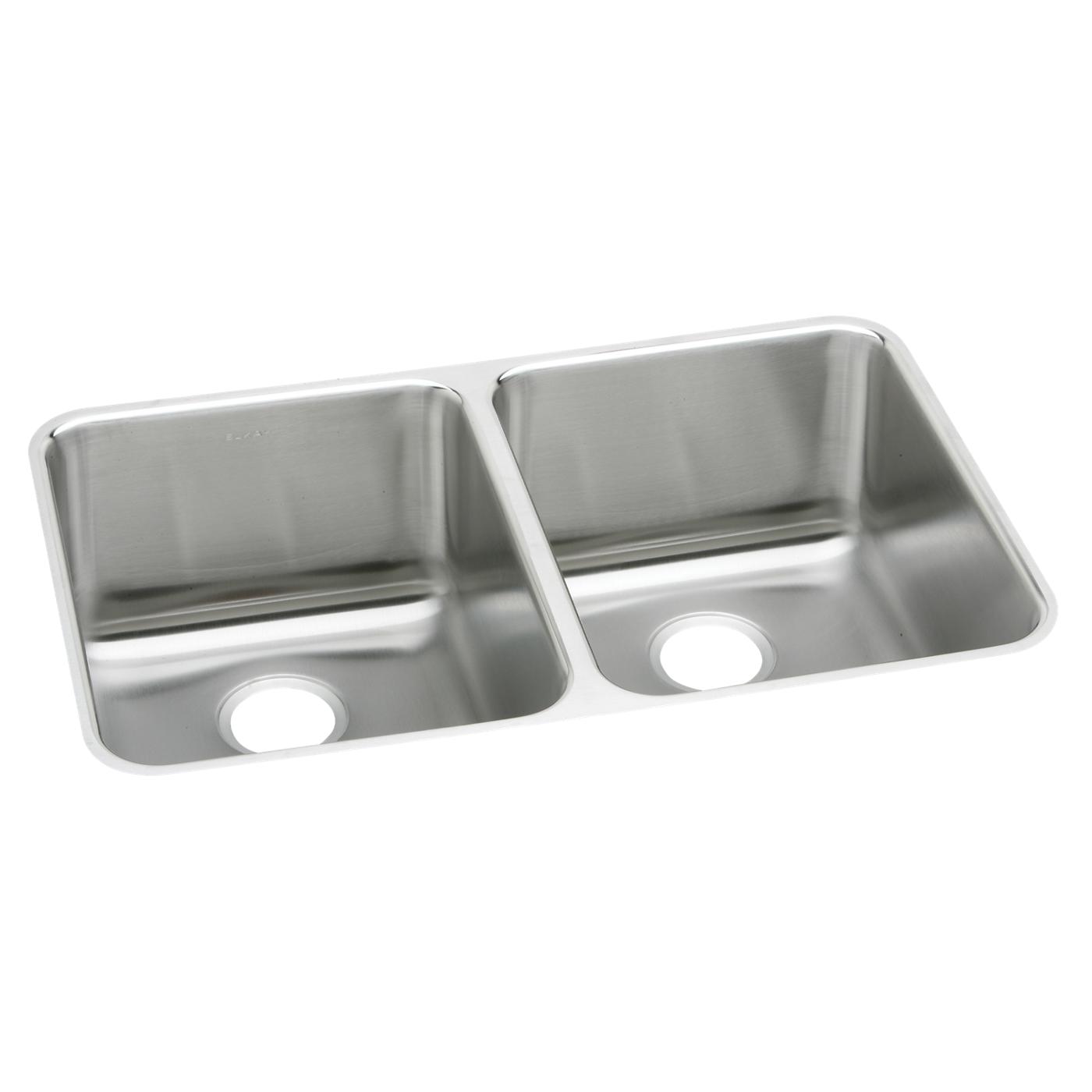 Elkay Tarja Lustertone® Classic Acero Inoxidable 35-3/4" x 18-1/2" x 10" de Dos Tazones Iguales Bajo Cubierta — vista de producto