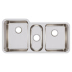 Elkay Tarja Lustertone® Classic Acero Inoxidable 40" x 20-1/2" x 9-7/8" Triple Bowl Bajo Cubierta — vista de producto