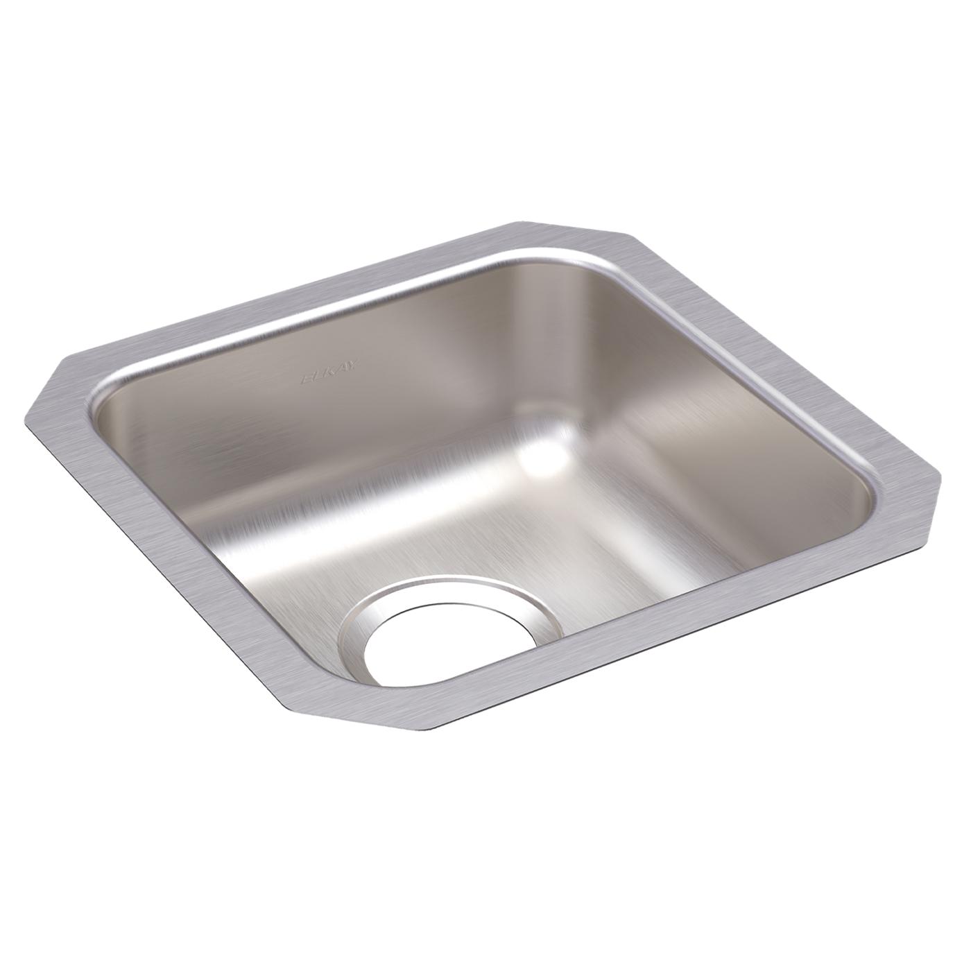 Elkay Tarja Asana® Acero Inoxidable 14-3/8" x 14-3/8" x 6" de Un Tazón Bajo Cubierta Bathroom — vista de producto