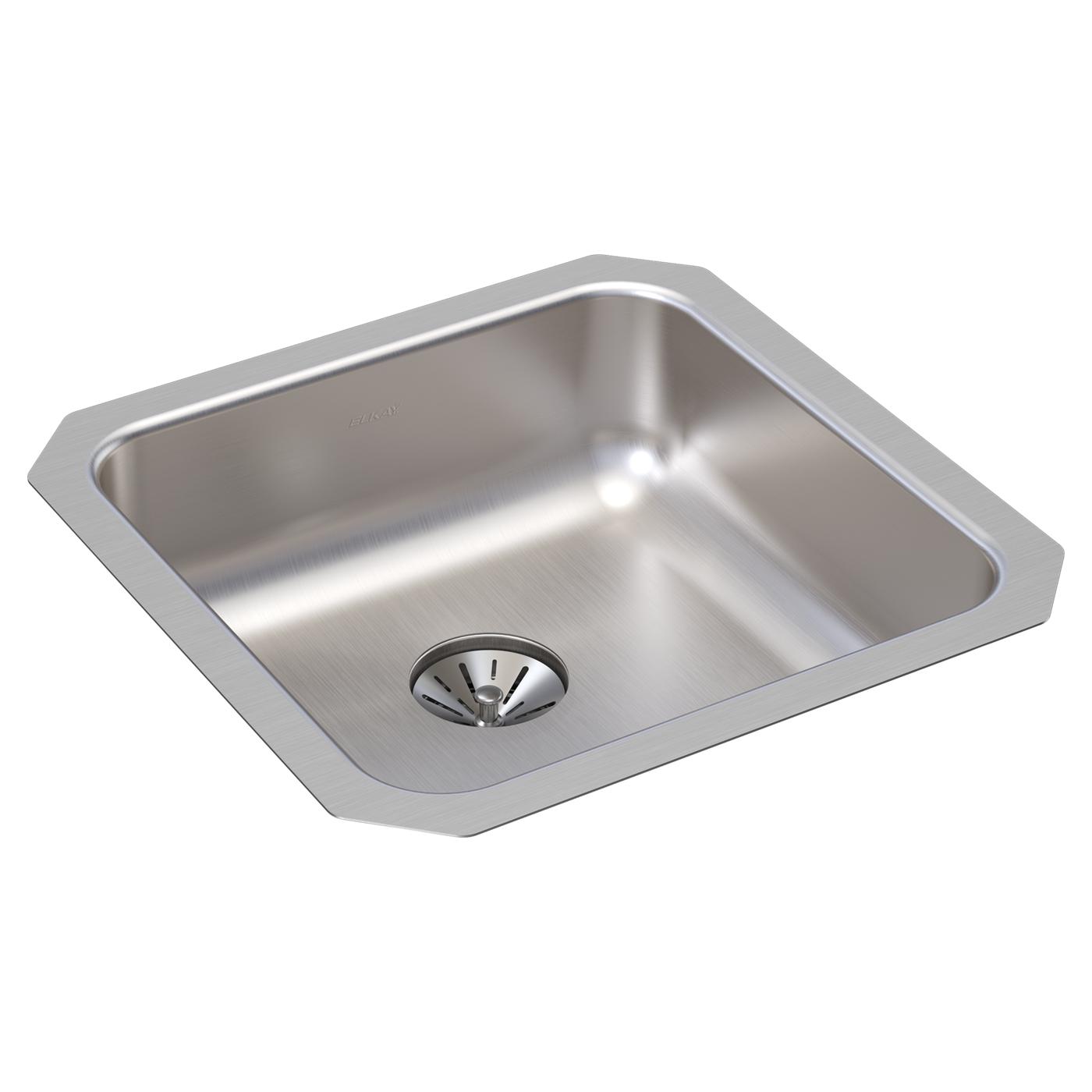Elkay Tarja Lustertone® Classic Acero Inoxidable 16-1/2" x 16-1/2" x 4-3/8" de Un Tazón ADA Bajo Cubierta — vista de producto