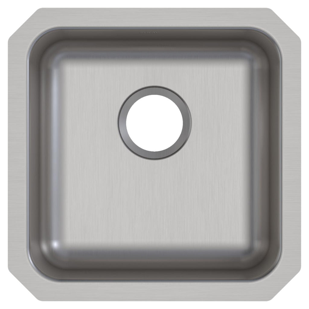 Elkay Tarja Lustertone® Classic Acero Inoxidable 16-1/2" x 16-1/2" x 5-3/8" de Un Tazón ADA Bajo Cubierta — vista de producto