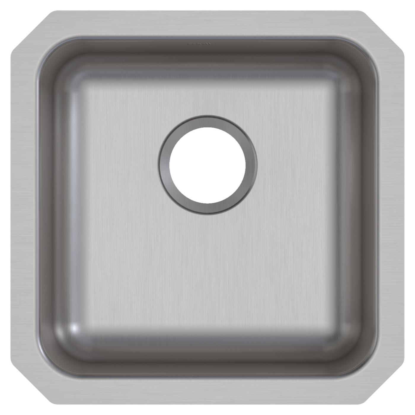 Elkay Tarja Lustertone® Classic Acero Inoxidable 16-1/2" x 16-1/2" x 5-3/8" de Un Tazón ADA Bajo Cubierta — vista de producto