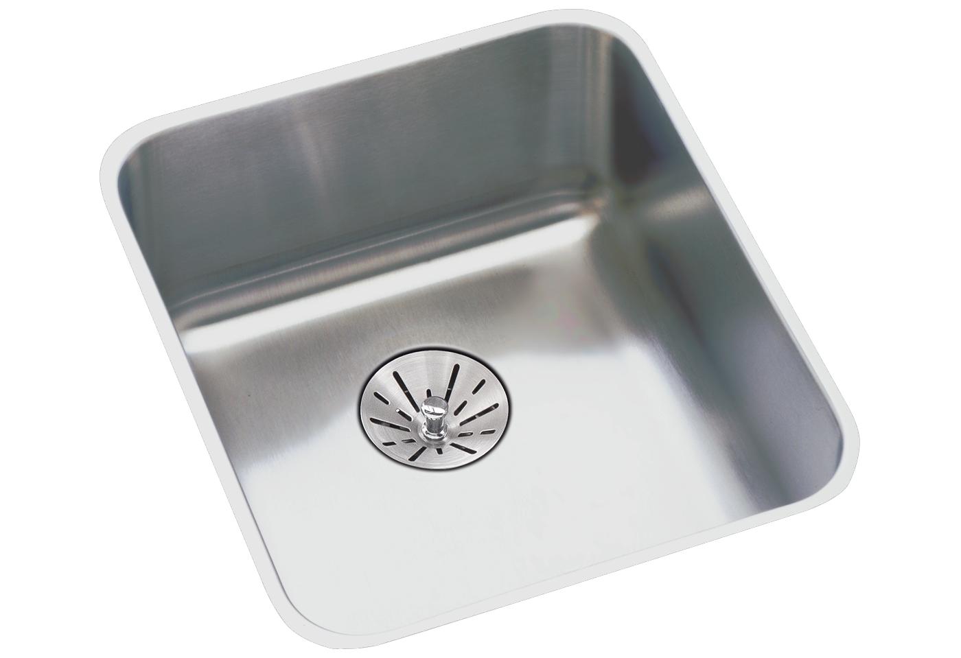 Elkay Tarja Lustertone® Classic Acero Inoxidable 18-1/2" x 18-1/2" x 5-3/8" de Un Tazón Bajo Cubierta ADA con Perfect Drain® — vista de producto