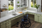 Elkay Tarja Lustertone® Classic Acero Inoxidable 23-1/2" x 18-1/4" x 4-3/8" de Un Tazón ADA Bajo Cubierta — ambiente de cocina