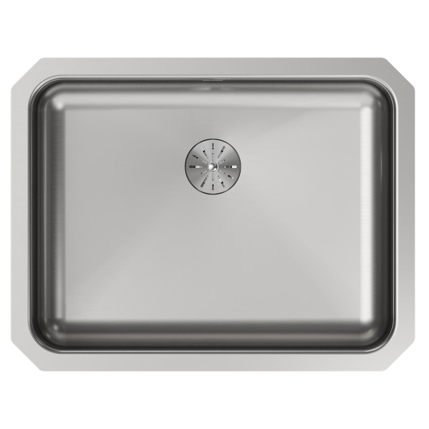 Elkay Tarja Lustertone® Classic Acero Inoxidable 23-1/2" x 18-1/4" x 5-3/8" de Un Tazón Bajo Cubierta ADA con Perfect Drain® — vista de producto