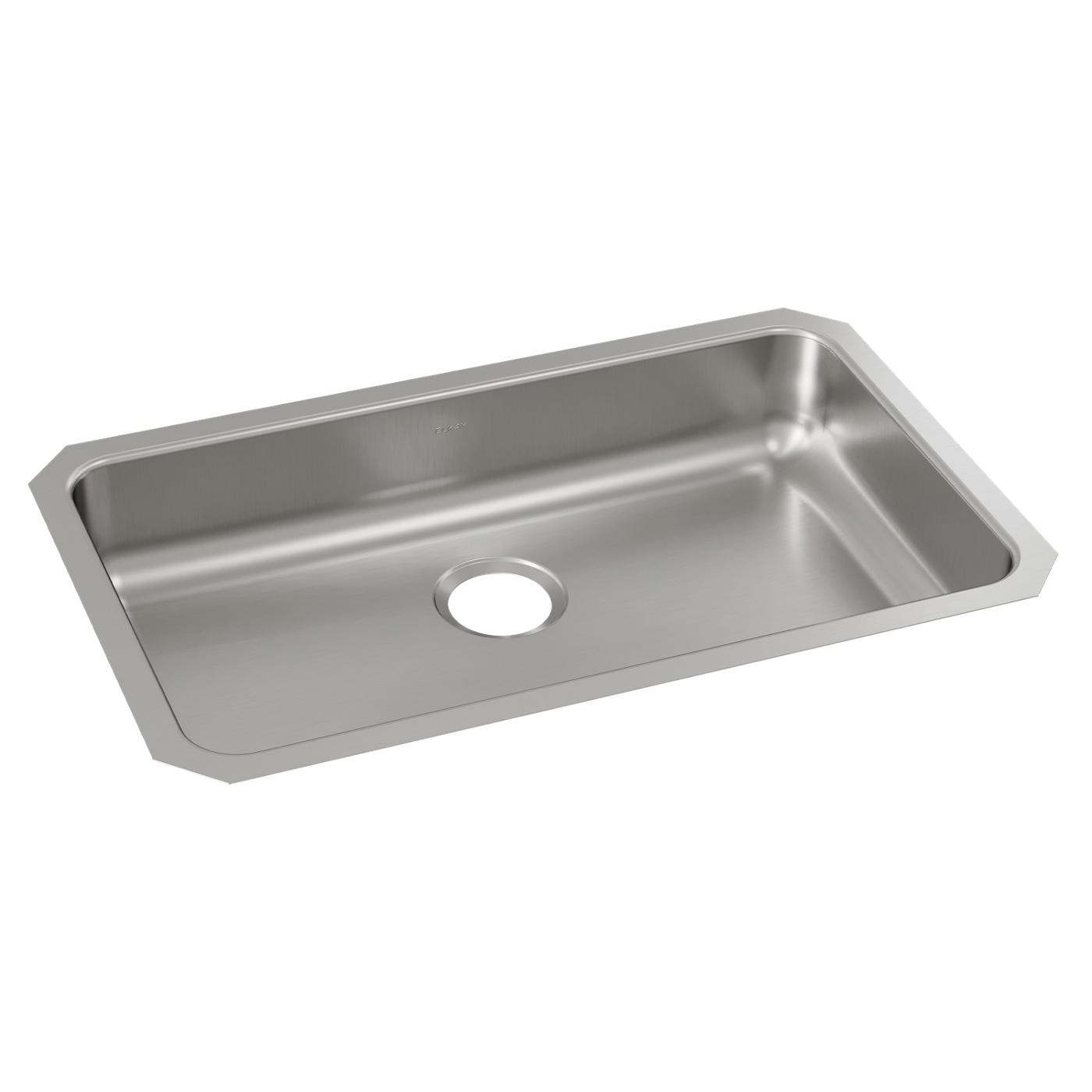 Elkay Tarja Lustertone® Classic Acero Inoxidable 30-1/2" x 18-1/2" x 7-1/2" de Un Tazón Bajo Cubierta — vista de producto