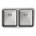 Elkay Tarja Lustertone® Classic Acero Inoxidable 30-3/4" x 18-1/2" x 5-3/8" de Dos Tazones Bajo Cubierta ADA con Perfect Drain® — vista de producto
