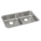 Elkay Tarja Lustertone® Classic Acero Inoxidable 30-3/4" x 18-1/2" x 7-7/8" de Dos Tazones Iguales Bajo Cubierta — vista de producto