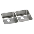 Elkay Tarja Lustertone® Classic Acero Inoxidable 31-3/4" x 16-1/2" x 5-3/8" de Dos Tazones Iguales ADA Bajo Cubierta — vista de producto