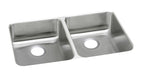 Elkay Tarja Lustertone® Classic Acero Inoxidable 35-3/4" x 18-1/2" x 5-3/8" de Dos Tazones Iguales ADA Bajo Cubierta — vista de producto