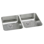 Elkay Tarja Lustertone® Classic Acero Inoxidable 31-3/4" x 16-1/2" x 5-3/8" de Dos Tazones Bajo Cubierta ADA con Perfect Drain® — vista de producto
