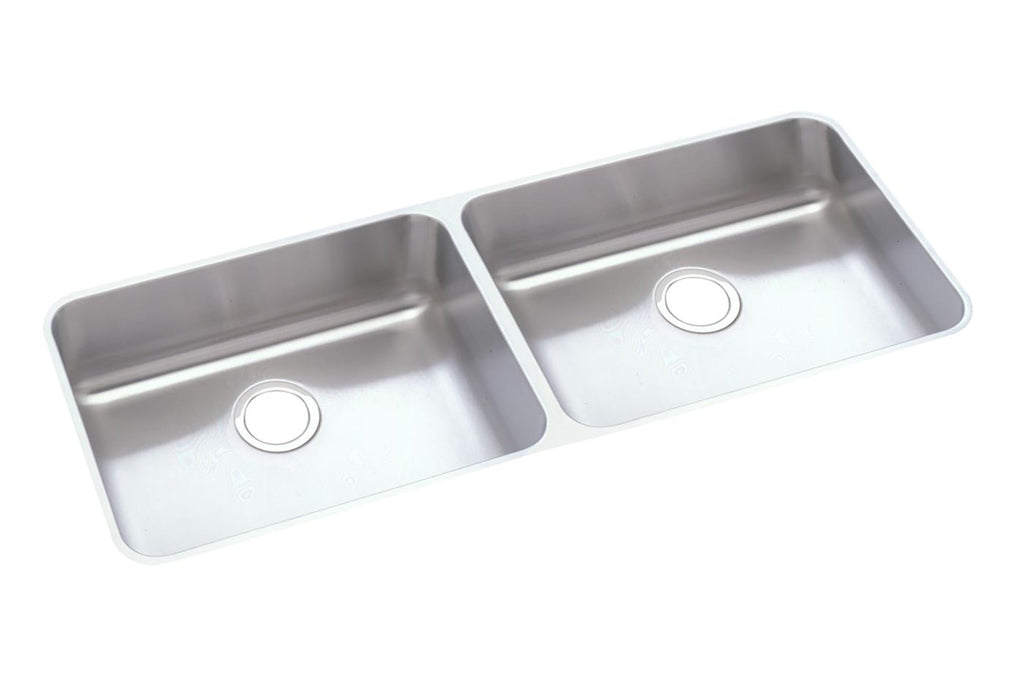 Elkay Tarja Lustertone® Classic Acero Inoxidable 41-3/4" x 18-1/2" x 5-3/8" de Dos Tazones Iguales ADA Bajo Cubierta — vista de producto