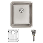 Elkay Tarja Lustertone Iconix® Calibre 16 Acero Inoxidable 16" x 18-1/2" x 8" de Un Tazón Bajo Cubierta (Kit) with Perfect Drain® — ambiente de cocina