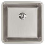 Elkay Tarja Lustertone Iconix® Calibre 16 Acero Inoxidable 18-1/2" x 18-1/2" x 9" de Un Tazón Bajo Cubierta with Perfect Drain® — vista de producto