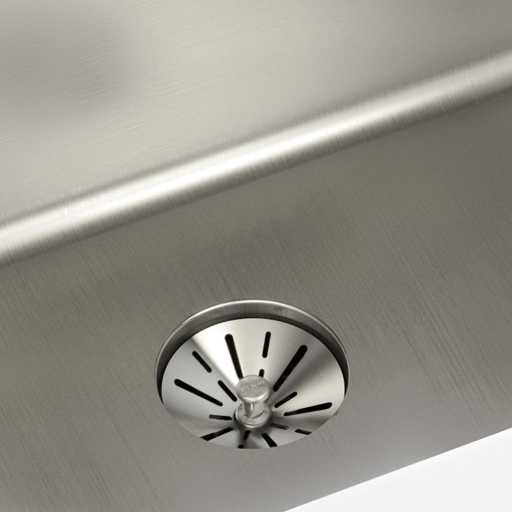 Elkay Tarja Lustertone Iconix® Calibre 16 Acero Inoxidable 23-1/2" x 18-1/4" x 9" de Un Tazón Bajo Cubierta with Perfect Drain® — ambiente de cocina