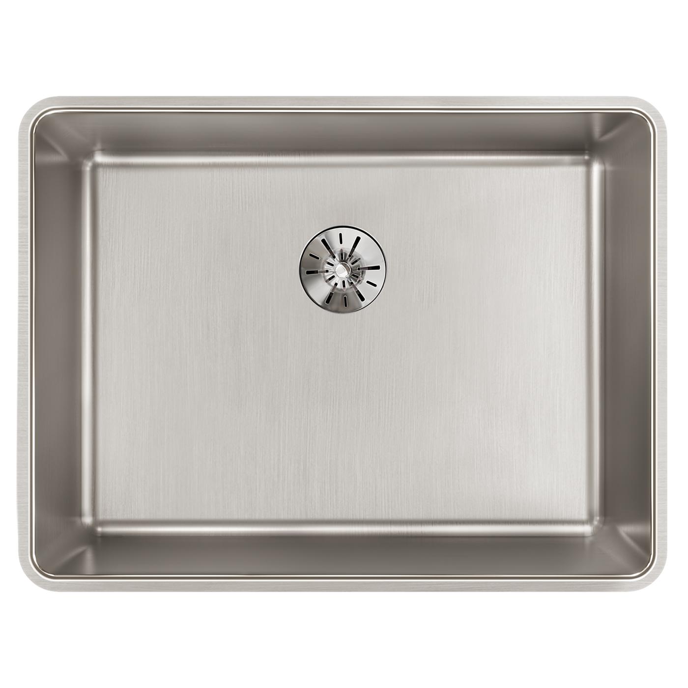 Elkay Tarja Lustertone Iconix® Calibre 16 Acero Inoxidable 23-1/2" x 18-1/4" x 9" de Un Tazón Bajo Cubierta with Perfect Drain® — vista de producto