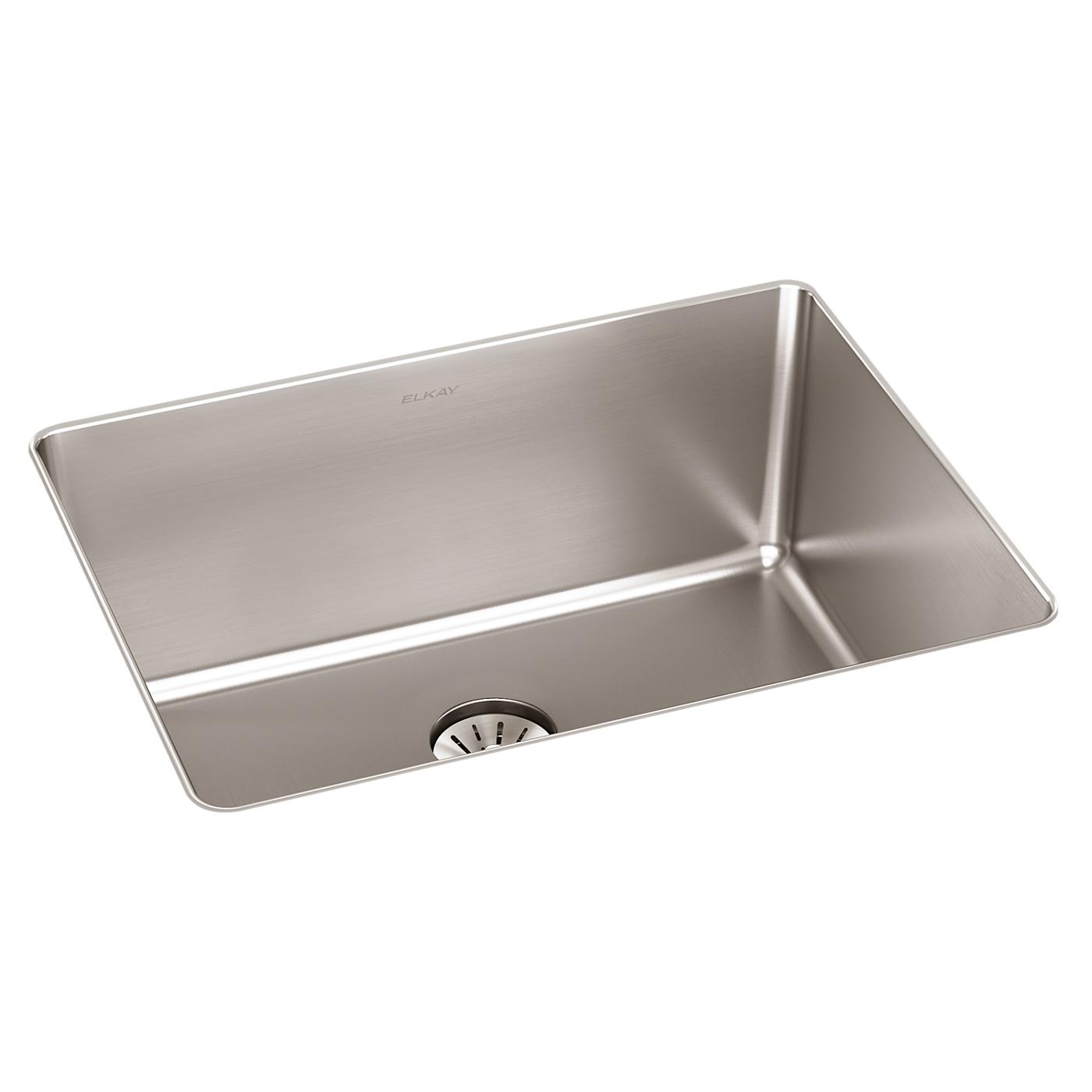 Elkay Tarja Lustertone Iconix® Calibre 16 Acero Inoxidable 23-1/2" x 18-1/4" x 9" de Un Tazón Bajo Cubierta with Perfect Drain® — vista de producto