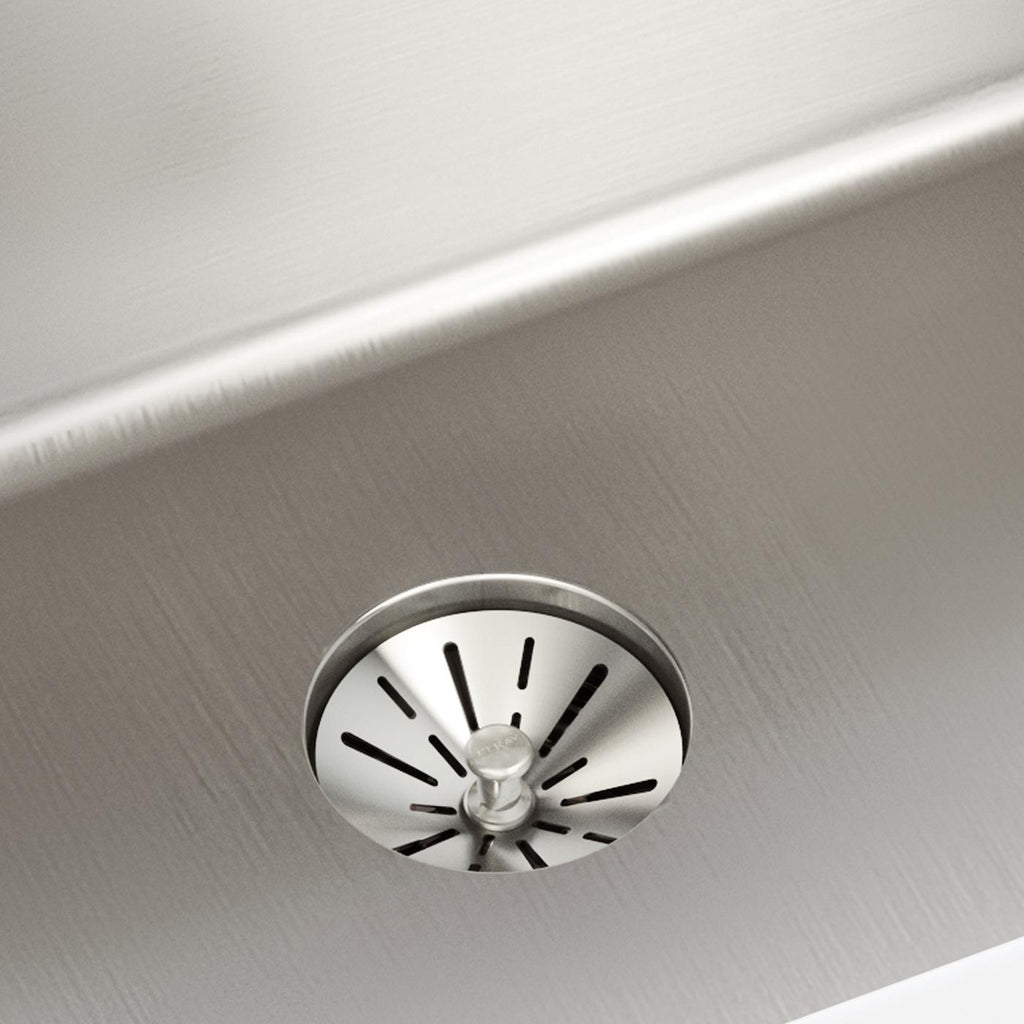 Elkay Tarja Lustertone Iconix® Calibre 16 Acero Inoxidable 32-1/2" x 19-1/2" x 9" de Un Tazón Bajo Cubierta with Perfect Drain® — ambiente de cocina