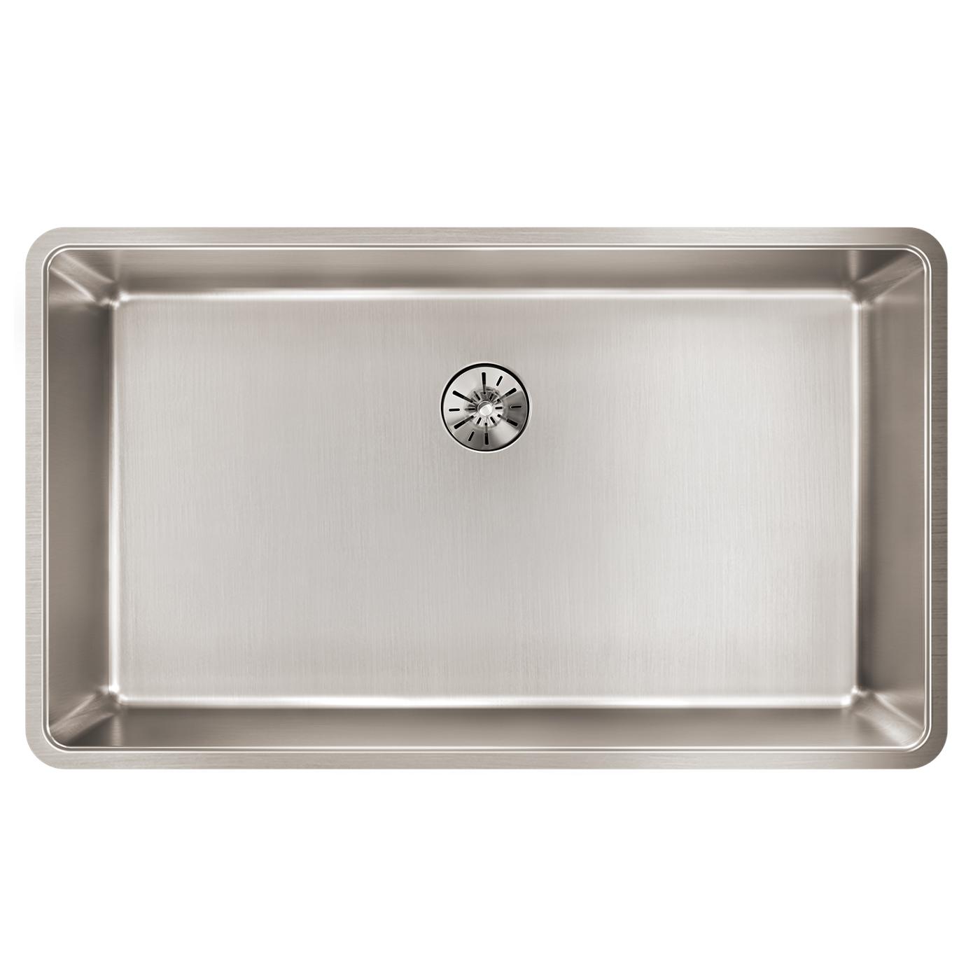 Elkay Tarja Lustertone Iconix® Calibre 16 Acero Inoxidable 32-1/2" x 19-1/2" x 9" de Un Tazón Bajo Cubierta with Perfect Drain® — vista de producto