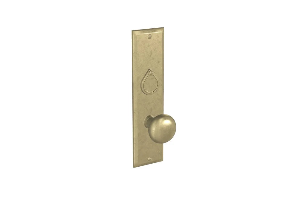 Ridge Teardrop Key Cover — Shown with P-409 Plate & K-201 Knob in S1 Finish