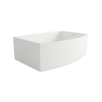 Bante Arco — Tarja de Cocina de Cerámica Refractaria (Fireclay), Frente Granjero Curvo