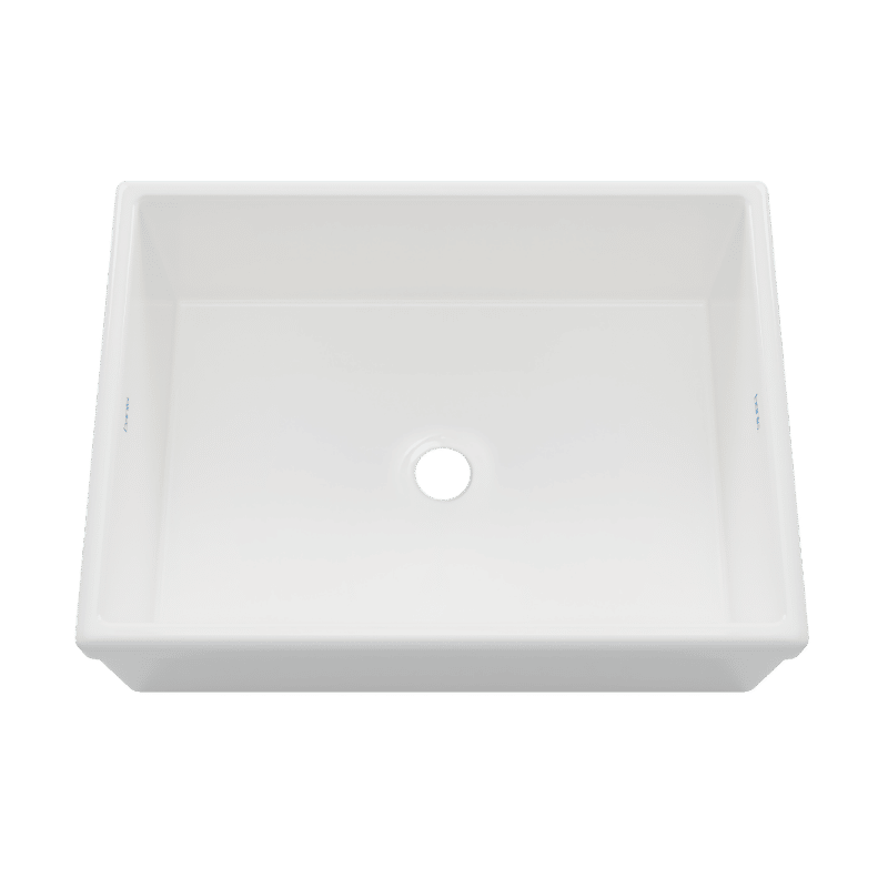 Bante Vanita — Tarja de Cocina de Cerámica Refractaria (Fireclay), Frente Granjero Liso