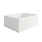 Bante Vanita — Tarja de Cocina de Cerámica Refractaria (Fireclay), Frente Granjero Liso