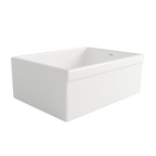 Bante Vanita — Tarja de Cocina de Cerámica Refractaria (Fireclay), Frente Granjero Liso