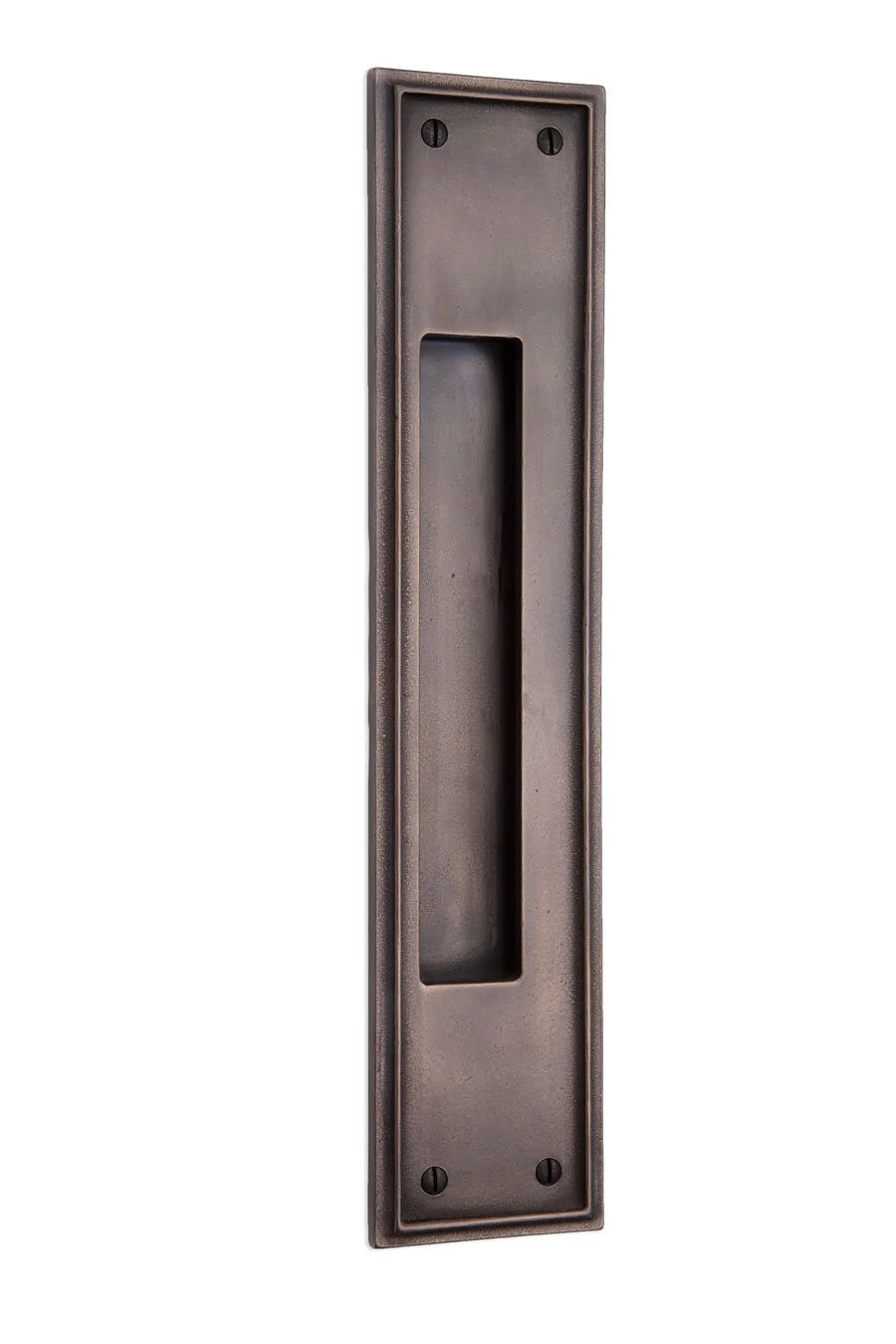 Ridge Flush Cup Pull — Shown in W2 Finish