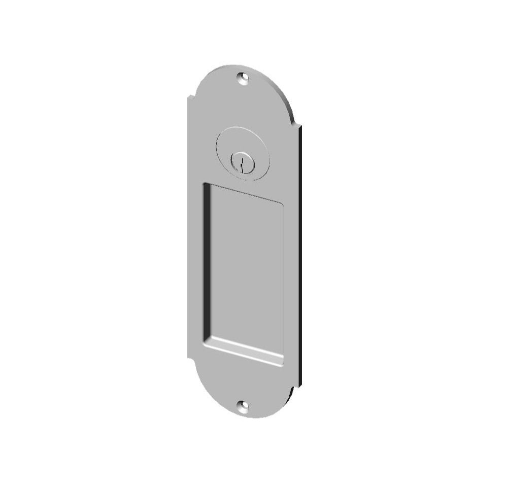 FP-A402K Arch Flush Pull with Cylinder