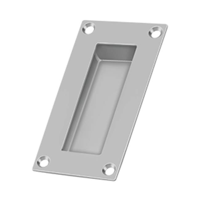 Deltana Jaladera Empotrada Rectangular de Acero Inoxidable 4"
