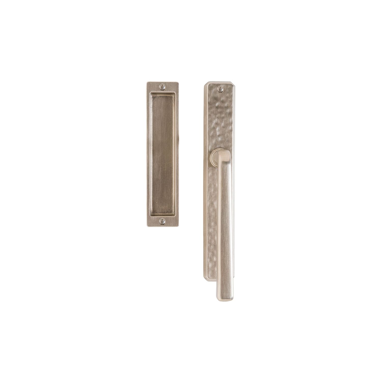 erraje para Puerta Corrediza Hammered 1 3/4" x 11" — Rocky Mountain Hardware bronce macizo