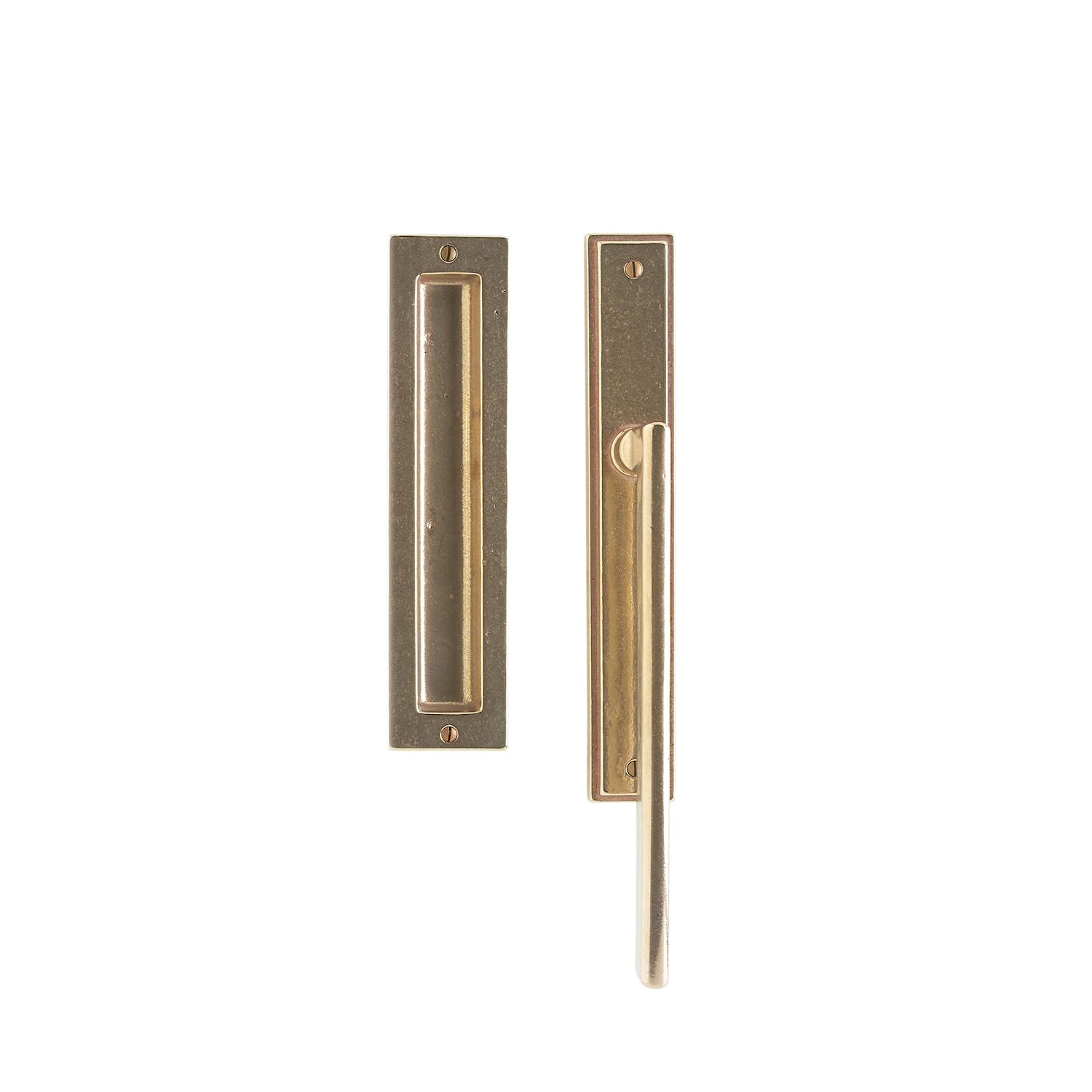 erraje para Puerta Corrediza Stepped 1 3/4" x 11" — Rocky Mountain Hardware bronce macizo